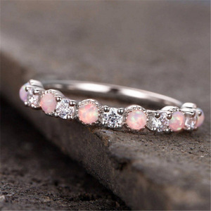 Anello Ovale Color Rosa per Donne, Stile Europeo e Americano, Elegante Accessorio per Dito - Product Image 6