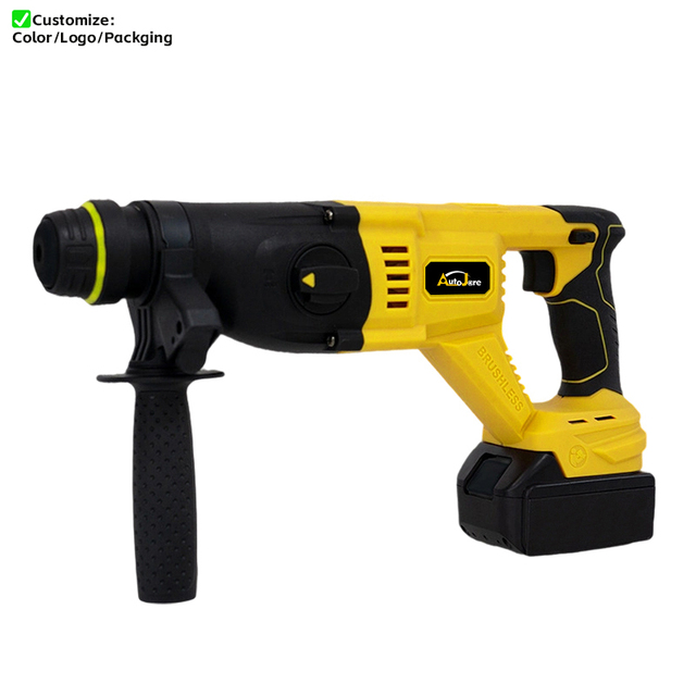 Cordless Brushlee Wireless Impact Multi-function Industrial Concrete Electric Fit Heavy Duty Power Rotary Hammer Drill Tool Set