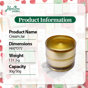 30g/50g Çok Satan Yüksek Kaliteli Lüks Akrilik Şekilli Havasız Kozmetik Krem Kavanozu Özel Baskılı Plastik Bileşenler Cilt Bakımı İçin - Product Image 2