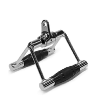 Accessoire pour machine à câble : Barre de rame assise en V avec poignée en caoutchouc pour entraînement de force en salle de sport