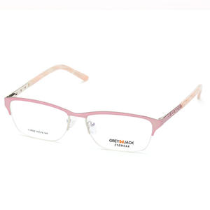 Monturas de Gafas Rectangulares Semi-Rimless para Mujer Greylock, Lentes Planas SF9022, Estilo Cómodo - Product Image 5