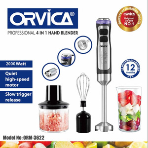 Licuadora Eléctrica ORVICA 4 en 1 para Exprimir Jugos, Picar Carne, Batir Huevos, Licuadora de Mano con Cable para Cocina - Product Image 4