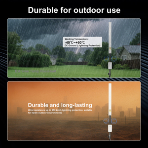 Antena <span class=keywords><strong>WiFi</strong></span> para Exteriores SUNCOMM AN-2458 de Fibra de Vidrio, 2.4-5.8GHz, 2x2 MIMO, Omnidireccional, 13dBi, Antena 5G para Montaje en Techo/Poste - Product Image 6