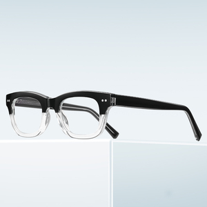 Occhiali Firstsense Square TR90 con Lenti Nere Trasparenti, Aste Sottili e Elementi Decorativi, Stile Sofisticato Retrò-Moderno Urbano - Product Image 3