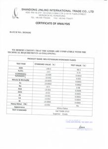 48% 90% Kali Hydroxit KOH dạng vảy Sản phẩm kiềm - Product Image 6