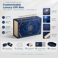 Boîte cadeau rigide en papier avec poignée, fermeture magnétique, emballage de luxe pliable sur mesure, avec insert en mousse, pour les fêtes