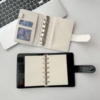 Nouveau Portefeuille-Carnet en Cuir PU Effet Croco A7 – Organiseur de Poche avec Anneaux pour Agendas