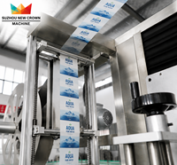 Machine d'étiquetage rotative personnalisée pour bouteilles PET d'eau minérale, de jus et de boissons, ligne de production 40000BPH