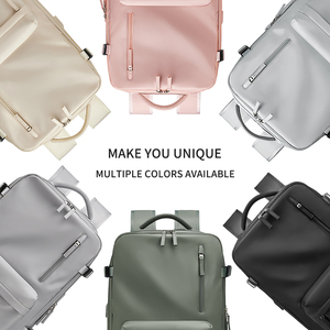 Logo personnalisé collège grande capacité sac à dos pour ordinateur portable filles sac d'école apporter sur l'avion - Product Image 2