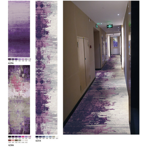Alfombra de pared a pared con patrón de pila de bucle de corte comercial personalizado moderno para rollo de alfombra impresa de pasillo de Hotel - Product Image 6
