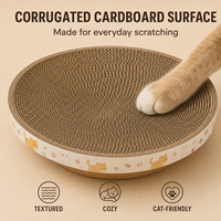 Jouets pour chats et griffoirs de Noël classiques en carton ondulé de haute qualité – Emballage en carton durable antidérapant