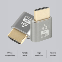 Carte graphique HDMI Affichage virtuel jusqu'à 3840x2160 Mini écran de verrouillage Vidéo Prise factice Dispositif d'émulateur Accessoires de données informatiques