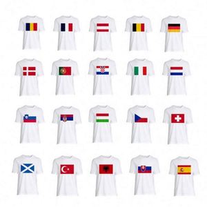 Camisetas de Verano 2026 con la Bandera Nacional de Haití, Transpirables, Unisex, de Manga Corta, Cuello Redondo, Talla Personalizada - Product Image 6