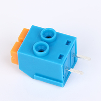 Borne de connexion à ressort pour PCB, 5,0 mm, 3 pôles, bouton-poussoir, thermostat CVC, automatisation des bâtiments, sans vis, OEM, vente en gros