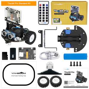 Yahboom minuscolo: bit <span class=keywords><strong>Pro</strong></span> AI Visual Robot Car con modulo K210 basato su Microbit V2 per la programmazione Python - Product Image 5