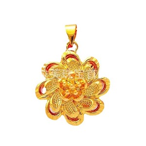 Collar con Colgante de Flor Chapado en Oro Elaph, Material de Cobre, Joyería de Moda Primavera 2023, Accesorio para Mujer - Product Image 1