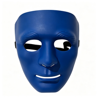 Masque facial uni multicolore en promotion, masque de costume pour danse de groupe, hip-hop, opéra, Halloween, soirée masquée