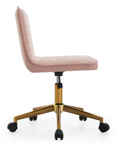 Ghế xoay nâng hạ bọc vải nhung cao cấp thiết kế hiện đại, chân vàng sang trọng, chất liệu dệt mềm mại - Product Image 2