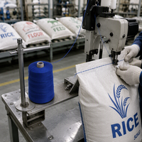 Fil à coudre 100 % polyester à âme filée haute ténacité, coloré, pour sacs et machines à coudre