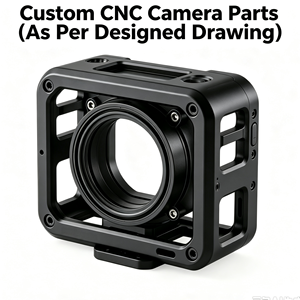 Boîtier de protection pour caméra en aluminium 7075 anodisé et sablé CNC, étanche, pour utilisation sous-marine, compatible avec les caméras d'action (OEM) - Product Image 1