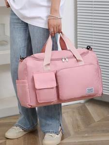 กระเป๋าออกกำลังกายขายส่งจากโรงงาน พร้อมช่องใส่รองเท้า กระเป๋าเดินทางขนาดใหญ่สำหรับเดินทางระยะสั้น - Product Image 4