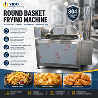 Friteuse Commerciale à Gaz et Électrique à Faible MOQ avec Séparation Huile-Eau pour Frites, Cacahuètes, Noix de Cajou, Chips et Donuts