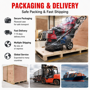 Lucidatrice <span class=keywords><strong>per</strong></span> Pavimenti LJ568 a 9 Teste con Supporto OEM, 7.5KW, Levigatrice a Secco e Umido da 550mm <span class=keywords><strong>per</strong></span> Lavori su Pavimenti in <span class=keywords><strong>Cemento</strong></span> ed Epossidici - Product Image 6