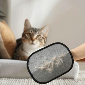 Cepillo de Cuero Electrostático Reutilizable de Doble Cara, Guante Portátil para Eliminar Pelo de Mascotas, para Gatos - Product Image 4