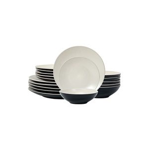 Promotion de septembre : Assiettes et bols en céramique pratiques au design unique, bol à nouilles, riz et ramen en céramique, ensemble de vaisselle en grès - Product Image 1