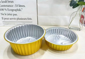 Conteneurs ronds de papier <span class=keywords><strong>d</strong></span>'aluminium de ventes directes <span class=keywords><strong>d</strong></span>'usine dans <span class=keywords><strong>un</strong></span> meilleur <span class=keywords><strong>prix</strong></span>, boîtes de <span class=keywords><strong>d</strong></span>éjeuner de papier <span class=keywords><strong>d</strong></span>'aluminium de haute qualité - Product Image 3