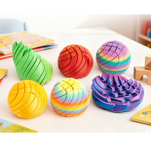Pelota Antiestrés Impresa <span class=keywords><strong>en</strong></span> 3D Vashine, Pelota Transformable Flexible Impresa <span class=keywords><strong>en</strong></span> 3D, Juguete Sensorial Antiestrés para Oficina y Hogar - Product Image 4