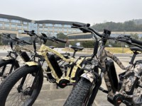 Vélo électrique à pneus larges 26 pouces 48V avec moteur arrière Bafang G063, personnalisable, 8 vitesses, suspension RST/DNM, batterie lithium