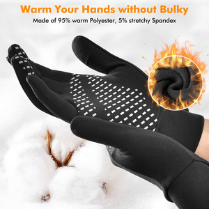 Ejercicios suaves para mantener el calor Muñecos de nieve Trabajo Correr Deporte al aire libre Esquí Compras Trabajo Patinaje Conducción de invierno Guantes de ciclismo - Product Image 3