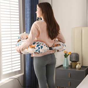 Soft Cotton Wider <b>Feeding</b> <b>Pillows</b> for More Support Breastfeeding Nursing <b>Pillow</b> with Removable Cotton Cover - Product Image 2