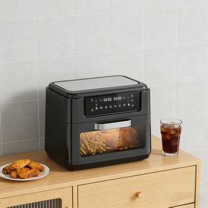 Friteuse électrique numérique carrée en plastique 12L, <span class=keywords><strong>four</strong></span> à air chaud avec revêtement PTFE, 1800/2400W, <span class=keywords><strong>cuisson</strong></span> sans huile, économie d'énergie, <span class=keywords><strong>cuisson</strong></span> rapide - Product Image 6