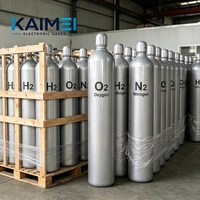 Gases Industriales de Alta Pureza N2 Ar O2 H2 He CO2, Gas Especializado 5N 6N 99.999% en Cilindro de 47L para Laboratorio e Industria