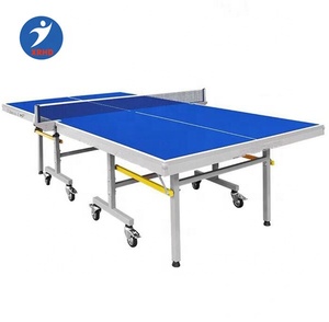 Moderno 25mm di dimensioni <span class=keywords><strong>tavolo</strong></span> da <span class=keywords><strong>Ping</strong></span> <span class=keywords><strong>Pong</strong></span> cina uso interno Dhs <span class=keywords><strong>Ping</strong></span> <span class=keywords><strong>Pong</strong></span> con ruote mobili pieghevoli - Product Image 3