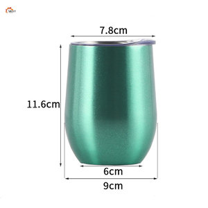 XL-Wholesale12oz Stainless Steel Vacuum <strong>Tumbler</strong> Egg Shape Insulated <strong>Wine</strong> Mug BPA Free <strong>Wine</strong> Cup Double Wall <strong>Wine</strong> <strong>Tumbler</strong> with Lid - Product Image 2