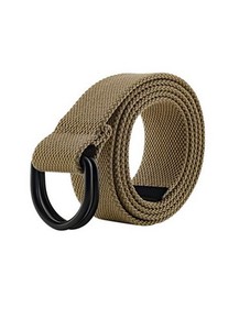 เข็มขัดผ้าแคนวาสแบบ D-Ring สำหรับผู้ชายและผู้หญิง รุ่น GB22 พร้อมหัวเข็มขัดโลหะ มีให้เลือกหลายสีพื้นและหลายขนาด สำหรับรอบเอว 28 นิ้ว ถึง 54 นิ้ว - Product Image 3