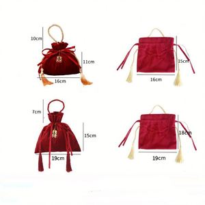Sacs cadeaux en velours avec cordon de serrage, pochettes à bonbons pour les faveurs de mariage, sacs d'emballage cadeau, organisateur de bijoux, sacs à bonbons au chocolat - Product Image 6