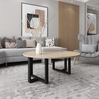 TIEOU Pieds de table basse rectangulaires en fer robuste de 16 pouces, pieds de bureau, pieds de banc (DIY sans planche)