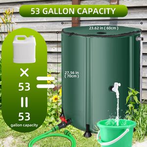 Système de stockage d'eau de pluie pliable en PVC de qualité supérieure avec robinet à dégagement rapide - Product Image 5