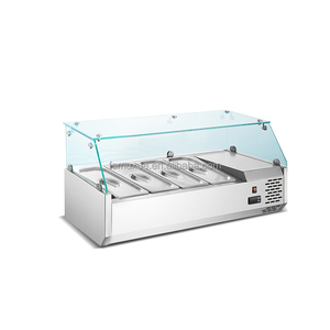 MUXUE Tự Chọn Salade Tủ Lạnh Tủ Lạnh Hiển Thị Counter Top Salad Bar <span class=keywords><strong>Cooler</strong></span> MX-VRX395-1200 - Product Image 1
