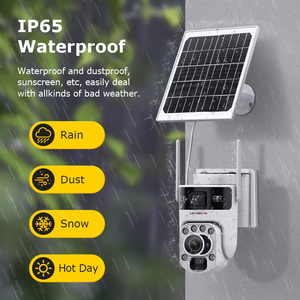 LS VISION Ubox App 4G Energía solar Seguridad CCTV Cámara 2K Visión nocturna Audio bidireccional Tarjeta SD IP66 6MP CMOS WiFi Venta caliente - Product Image 4