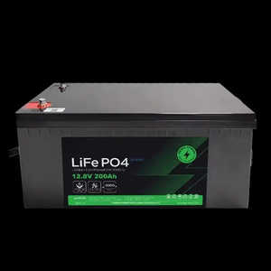 Batterie solaire domestique 12,8 V 200 Ah Lifepo4 hybride lithium-ion/acide plomb AGM 12 V 300 Ah avec sortie CA pour l'utilisation d'appareils électroménagers, système séparé - Product Image 1