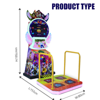 Simulateur de danse en métal Huixing DCM-003 de haute qualité, machine de jeu d'arcade de danse et de batterie avec 1 an de garantie