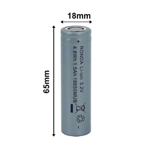 Ronda Ce A + 18650 OEM Công Suất Cao 3.2V Dmegc 1100MAh 1500MAh 1800MAh Hình Trụ Lithium Ion Có Thể Sạc Lại Tế Bào 18650 Di Động - Product Image 5