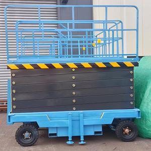 耐久性のあるCE 6～12m電動シザーリフトプラットフォーム、移動式油圧昇降プラットフォーム - Product Image 2