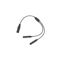Adaptateur de microphone audio professionnel pour Airbus, prise double femelle vers XLR mâle, câble pour casque d'aviation