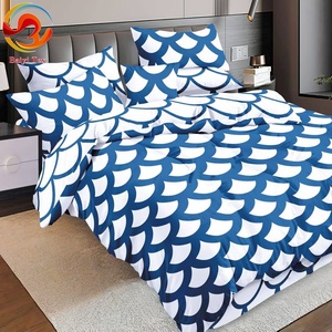Parure de <span class=keywords><strong>lit</strong></span> 4 pièces Jimmy, draps king size, ensemble de literie pour <span class=keywords><strong>lit</strong></span> 3 <span class=keywords><strong>places</strong></span> avec taies d'oreiller - Product Image 4